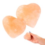 Zestaw 2 sztuki - Naturalne mydło solne peelingujące z soli himalajskiej - serce