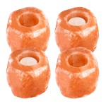 ZESTAW 4 SZT - ŚWIECZNIK solny naturalny  - jonizator na TEALIGHT 