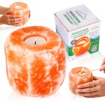 ŚWIECZNIK solny naturalny  - jonizator na TEALIGHT