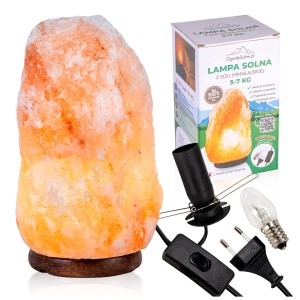 Lampa solna 5-7 kg himalajska różowa naturalna jonizator powietrza