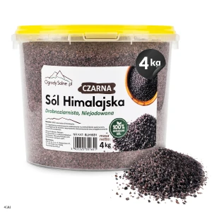  Sól HIMALAJSKA czarna drobnoziarnista - 4 kg w wiaderku