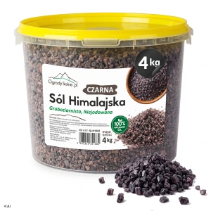  Sól HIMALAJSKA czarna gruboziarnista - 4 kg w wiaderku