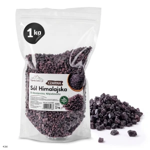  Sól HIMALAJSKA czarna gruboziarnista - 1 kg w doypacku