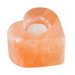 ŚWIECZNIK solny naturalny - SERCE - jonizator TEALIGHT