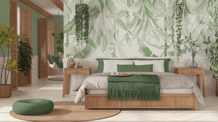 Inspiracja przytulnej sypialni – styl boho i minimalistyczny